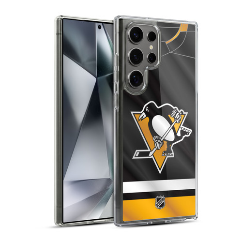 NHL Pittsburgh Penguins Jersey Soft Gel Case for Samsung Galaxy S24 Ultra 5G & MagSafe