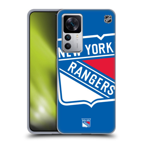 NHL New York Rangers Oversized Soft Gel Case for Xiaomi 12T 5G / 12T Pro 5G / Redmi K50 Ultra 5G