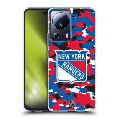 NHL New York Rangers Camouflage Soft Gel Case for Xiaomi 13 Lite 5G