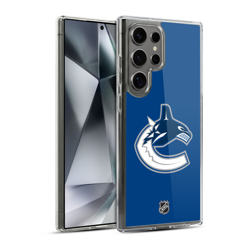 NHL Vancouver Canucks Plain Soft Gel Case for Samsung Galaxy S24 Ultra 5G & MagSafe