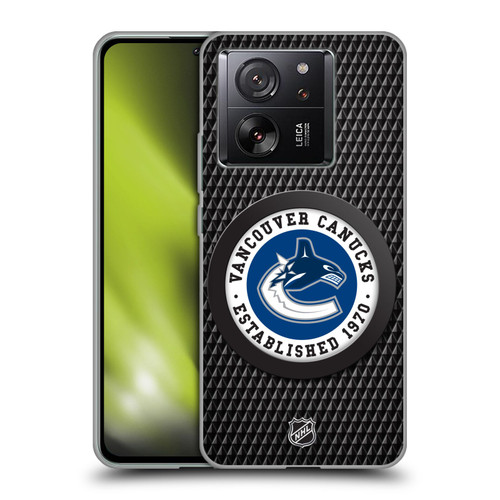 NHL Vancouver Canucks Puck Texture Soft Gel Case for Xiaomi 13T 5G / 13T Pro 5G