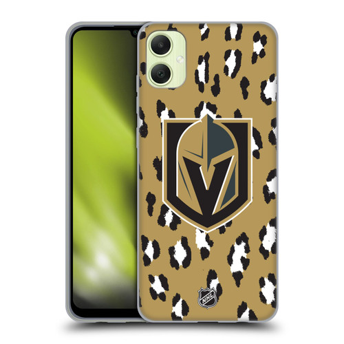 NHL Vegas Golden Knights Leopard Patten Soft Gel Case for Samsung Galaxy A05