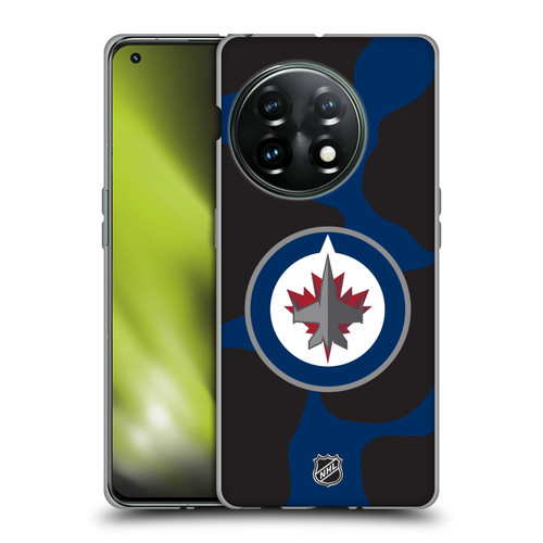 NHL Winnipeg Jets Cow Pattern Soft Gel Case for OnePlus 11 5G