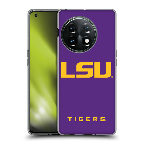 Louisiana State University LSU Louisiana State University Plain Soft Gel Case for OnePlus 11 5G