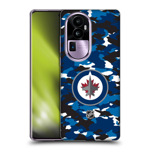 NHL Winnipeg Jets Camouflage Soft Gel Case for OPPO Reno10 Pro+