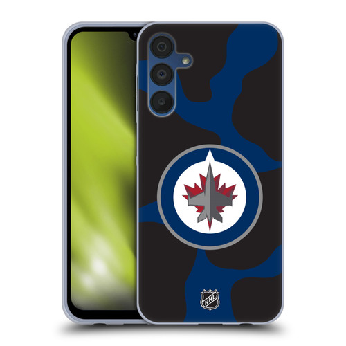NHL Winnipeg Jets Cow Pattern Soft Gel Case for Samsung Galaxy A15