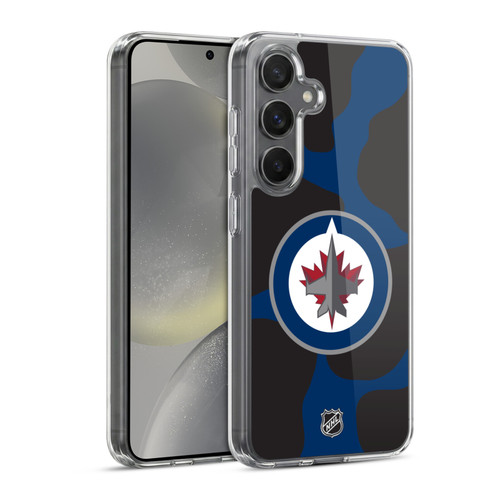 NHL Winnipeg Jets Cow Pattern Soft Gel Case for Samsung Galaxy S24 5G & MagSafe