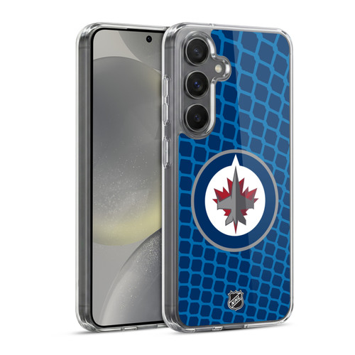 NHL Winnipeg Jets Net Pattern Soft Gel Case for Samsung Galaxy S24 5G & MagSafe