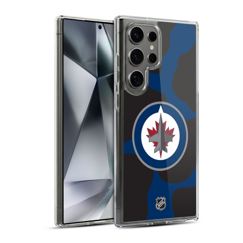 NHL Winnipeg Jets Cow Pattern Soft Gel Case for Samsung Galaxy S24 Ultra 5G & MagSafe