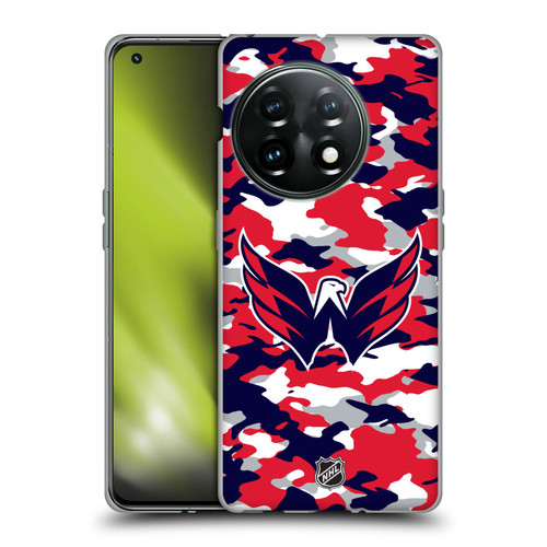 NHL Washington Capitals Camouflage Soft Gel Case for OnePlus 11 5G