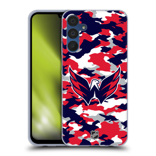 NHL Washington Capitals Camouflage Soft Gel Case for Samsung Galaxy A15