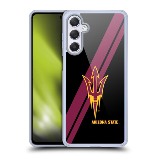 Arizona State University ASU Arizona State University Stripes Soft Gel Case for Samsung Galaxy M54 5G