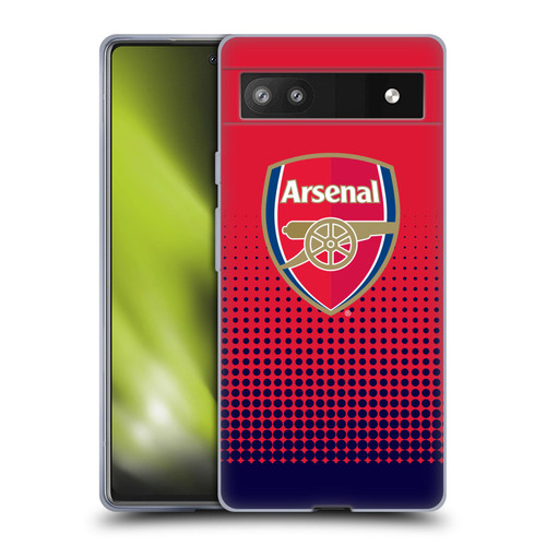 Arsenal FC Crest 2 Fade Soft Gel Case for Google Pixel 6a