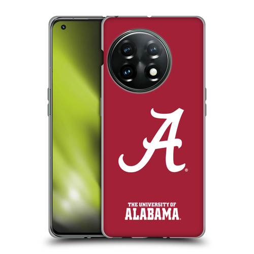 University Of Alabama UA The University Of Alabama Plain Soft Gel Case for OnePlus 11 5G