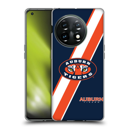 Auburn University AU Auburn University Stripes Soft Gel Case for OnePlus 11 5G