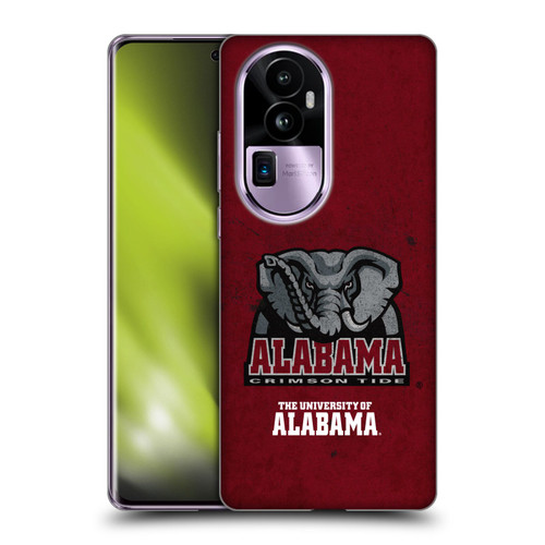 University Of Alabama UA The University Of Alabama Distressed Soft Gel Case for OPPO Reno10 Pro+