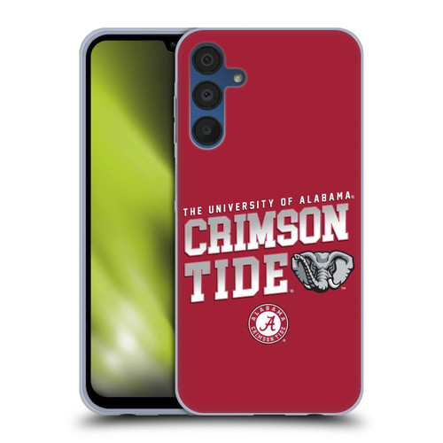 University Of Alabama UA The University Of Alabama Crimson Tide Soft Gel Case for Samsung Galaxy A15