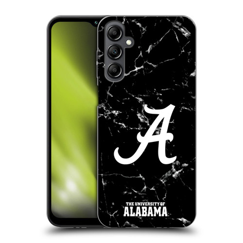 University Of Alabama UA The University Of Alabama Black And White Marble Soft Gel Case for Samsung Galaxy M14 5G