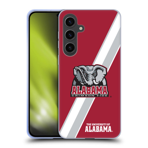 University Of Alabama UA The University Of Alabama Stripes Soft Gel Case for Samsung Galaxy S24+ 5G