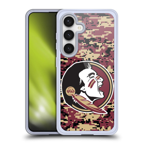 Florida State University FSU Florida State University Digital Camouflage Soft Gel Case for Samsung Galaxy S24 5G