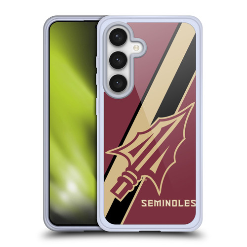 Florida State University FSU Florida State University Stripes Soft Gel Case for Samsung Galaxy S24 5G