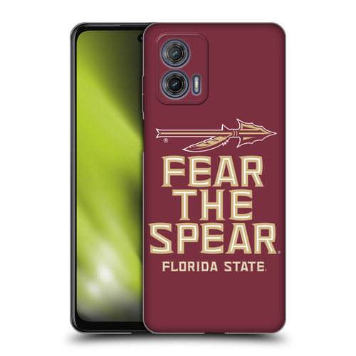 Florida State University FSU Florida State University Art Fear The Spear Soft Gel Case for Motorola Moto G73 5G