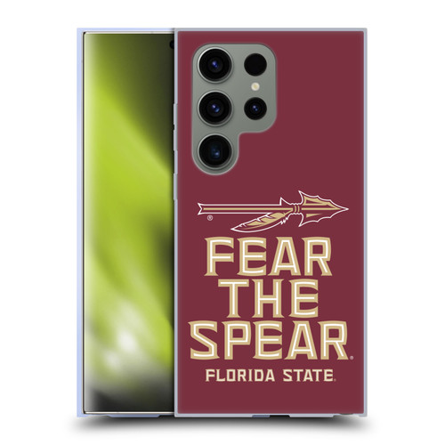 Florida State University FSU Florida State University Art Fear The Spear Soft Gel Case for Samsung Galaxy S24 Ultra 5G