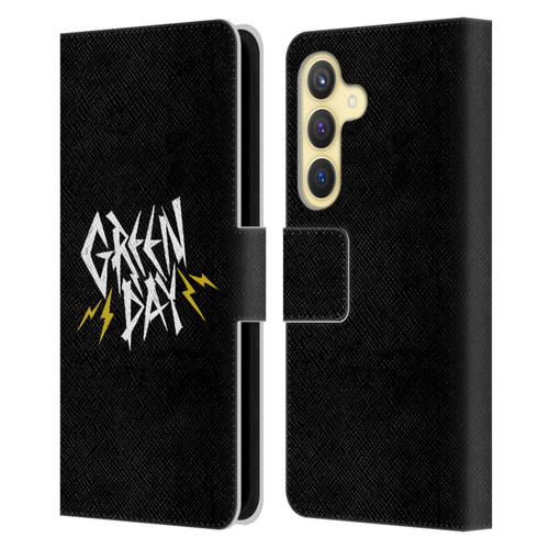 Green Day Graphics Bolts Leather Book Wallet Case Cover For Samsung Galaxy S24 5G