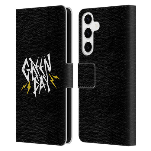 Green Day Graphics Bolts Leather Book Wallet Case Cover For Samsung Galaxy S24+ 5G