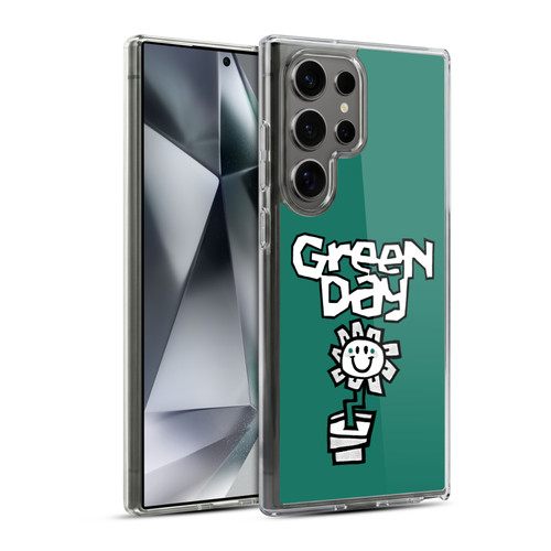 Green Day Graphics Flower Soft Gel Case for Samsung Galaxy S24 Ultra 5G