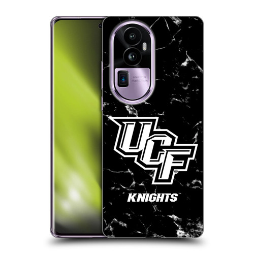 University Of Central Florida UCF University Of Central Florida Black And White Marble Soft Gel Case for OPPO Reno10 Pro+