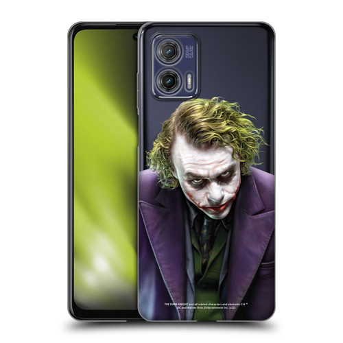 The Dark Knight Character Art Joker Soft Gel Case for Motorola Moto G73 5G