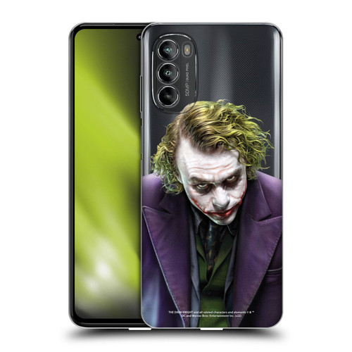The Dark Knight Character Art Joker Soft Gel Case for Motorola Moto G82 5G