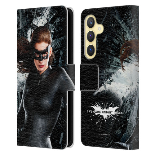 The Dark Knight Rises Character Art Catwoman Leather Book Wallet Case Cover For Samsung Galaxy S24 5G