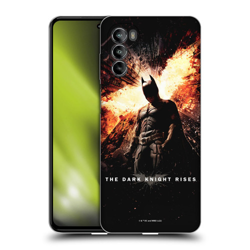 The Dark Knight Rises Key Art Batman Poster Soft Gel Case for Motorola Moto G82 5G