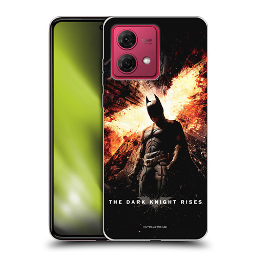 The Dark Knight Rises Key Art Batman Poster Soft Gel Case for Motorola Moto G84 5G