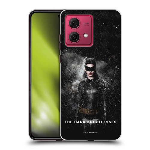 The Dark Knight Rises Key Art Catwoman Rain Poster Soft Gel Case for Motorola Moto G84 5G