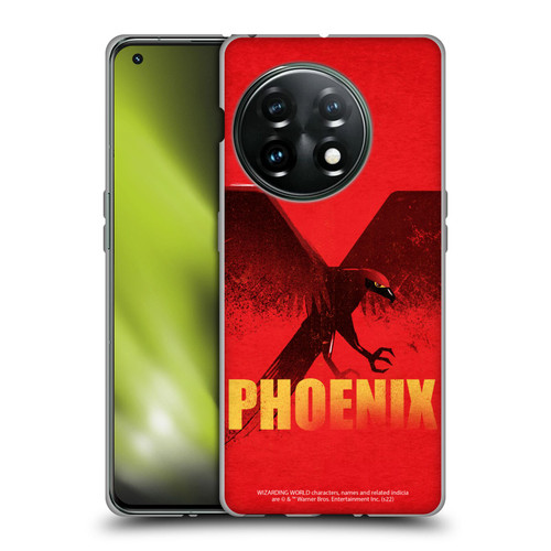 Fantastic Beasts: Secrets of Dumbledore Graphic Badges Phoenix Soft Gel Case for OnePlus 11 5G