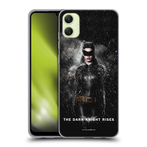 The Dark Knight Rises Key Art Catwoman Rain Poster Soft Gel Case for Samsung Galaxy A05