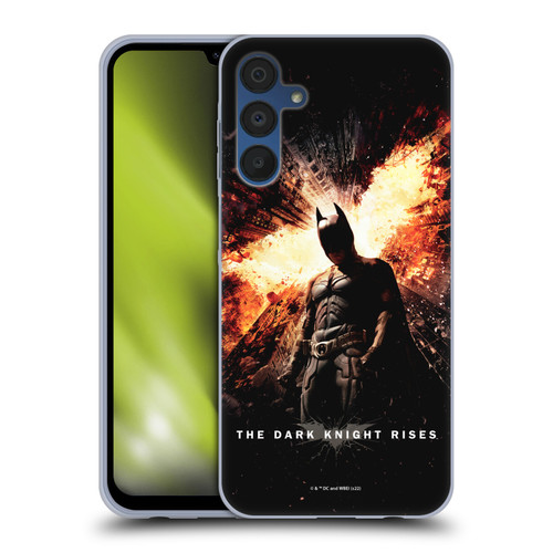 The Dark Knight Rises Key Art Batman Poster Soft Gel Case for Samsung Galaxy A15