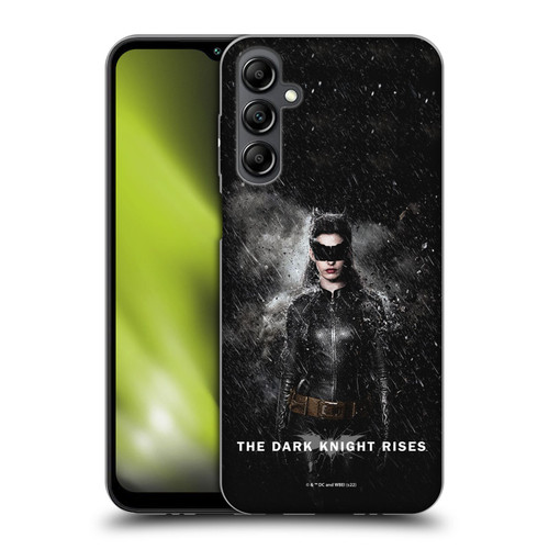 The Dark Knight Rises Key Art Catwoman Rain Poster Soft Gel Case for Samsung Galaxy M14 5G