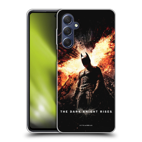 The Dark Knight Rises Key Art Batman Poster Soft Gel Case for Samsung Galaxy M54 5G