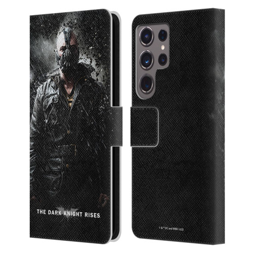 The Dark Knight Rises Key Art Bane Rain Poster Leather Book Wallet Case Cover For Samsung Galaxy S24 Ultra 5G