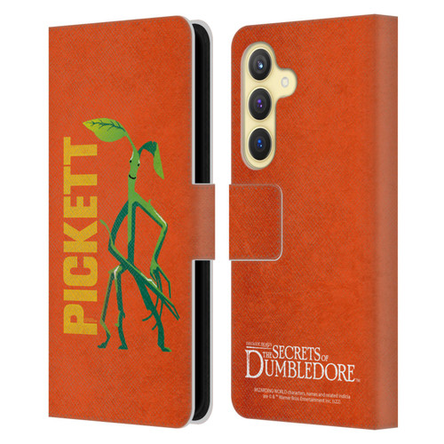 Fantastic Beasts: Secrets of Dumbledore Graphic Badges Pickett Leather Book Wallet Case Cover For Samsung Galaxy S24 5G
