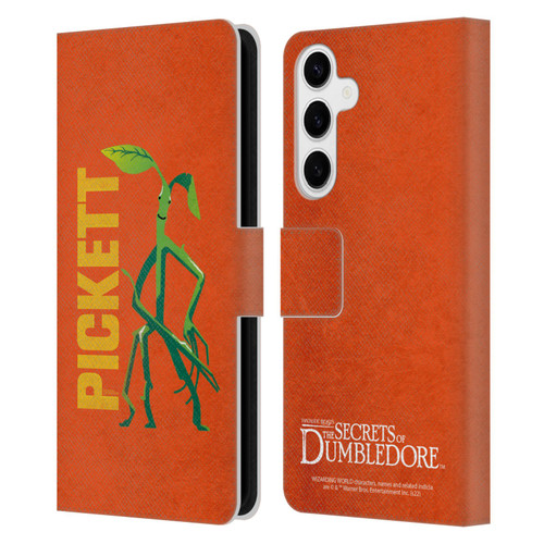 Fantastic Beasts: Secrets of Dumbledore Graphic Badges Pickett Leather Book Wallet Case Cover For Samsung Galaxy S24+ 5G