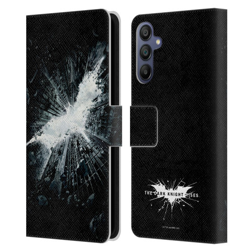 The Dark Knight Rises Logo Poster Leather Book Wallet Case Cover For Samsung Galaxy A15