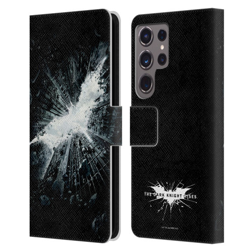 The Dark Knight Rises Logo Poster Leather Book Wallet Case Cover For Samsung Galaxy S24 Ultra 5G