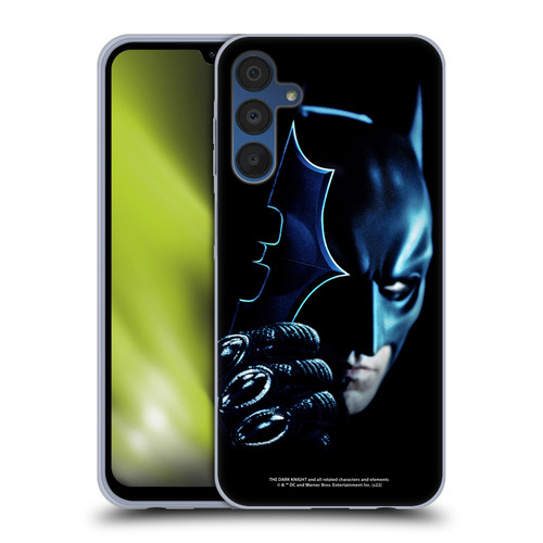 The Dark Knight Key Art Batman Batarang Soft Gel Case for Samsung Galaxy A15