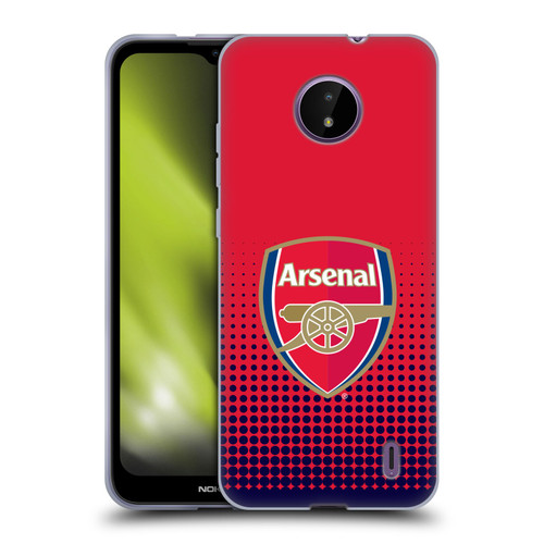 Arsenal FC Crest 2 Fade Soft Gel Case for Nokia C10 / C20