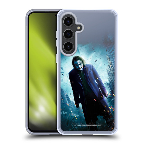 The Dark Knight Key Art Joker Poster Soft Gel Case for Samsung Galaxy S24+ 5G